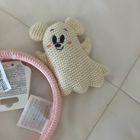 Disney Ghost Headband with Pink and Cream Accents - Picture 4 of 5